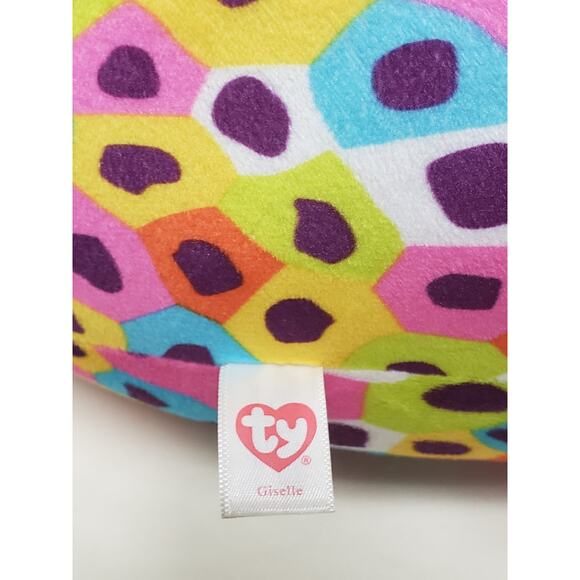 TY Squish A Boo Giselle Leopard Print Colorful Large 15" Plush Stuffed Animal - Picture 4 of 6